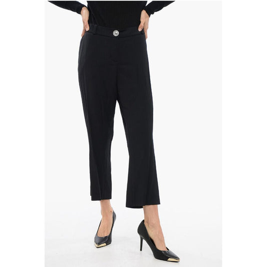 Balmain Low-rise Pants With Jewel Button