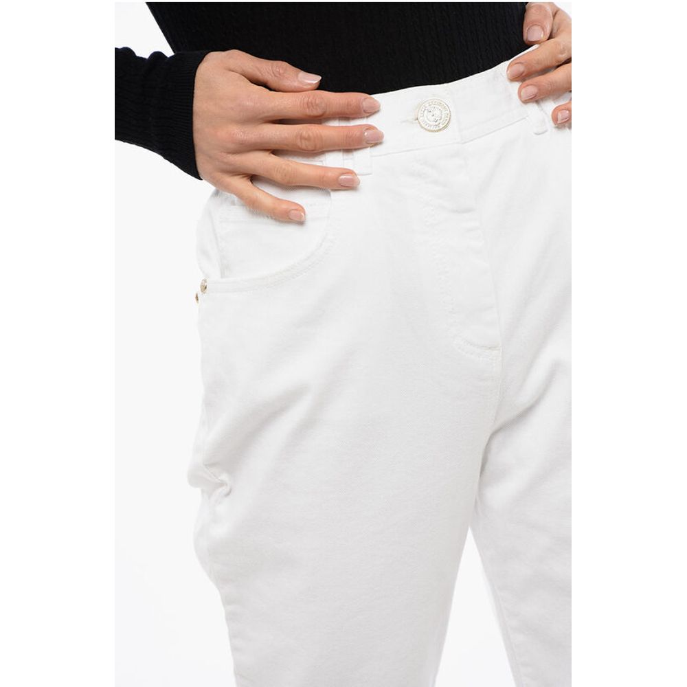 Balmain Skinny Denims with Jewel Buttons