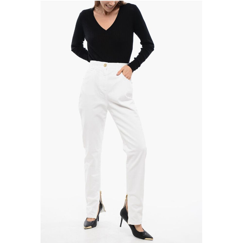 Balmain Skinny Denims with Jewel Buttons