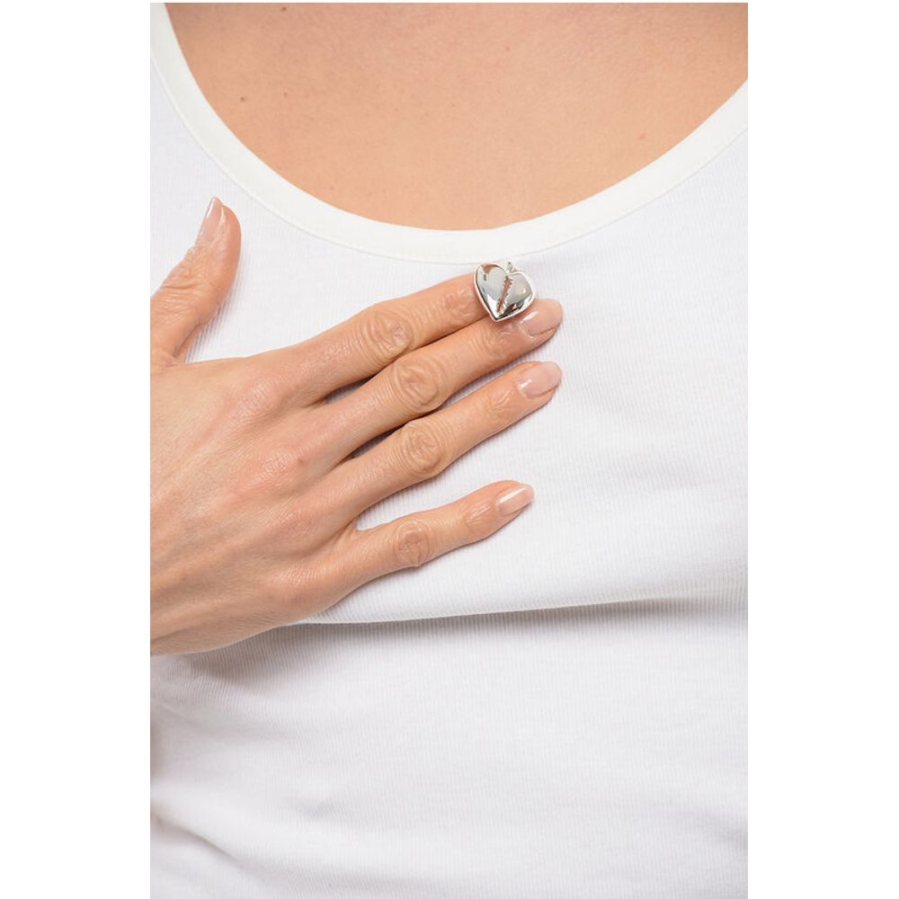 John Richmond Ribbed GAYA Tank Top with Heart Application