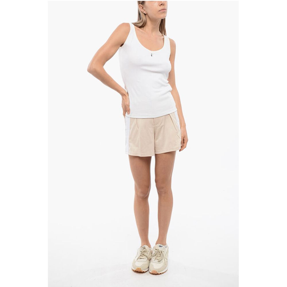 John Richmond Ribbed GAYA Tank Top with Heart Application