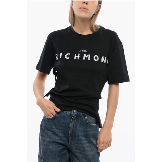 John Richmond TOMIOK Over T-shirt with Rear Lace Detail