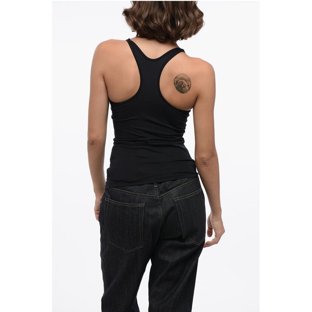 Jil Sander Tech Fabric Tank Top with Printed Logo