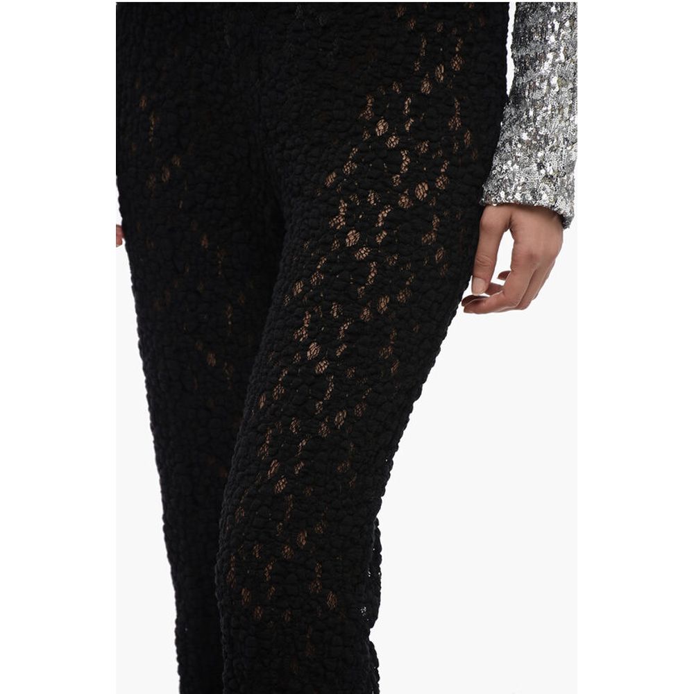 Chloé Embroidered Pants with Flared Leg