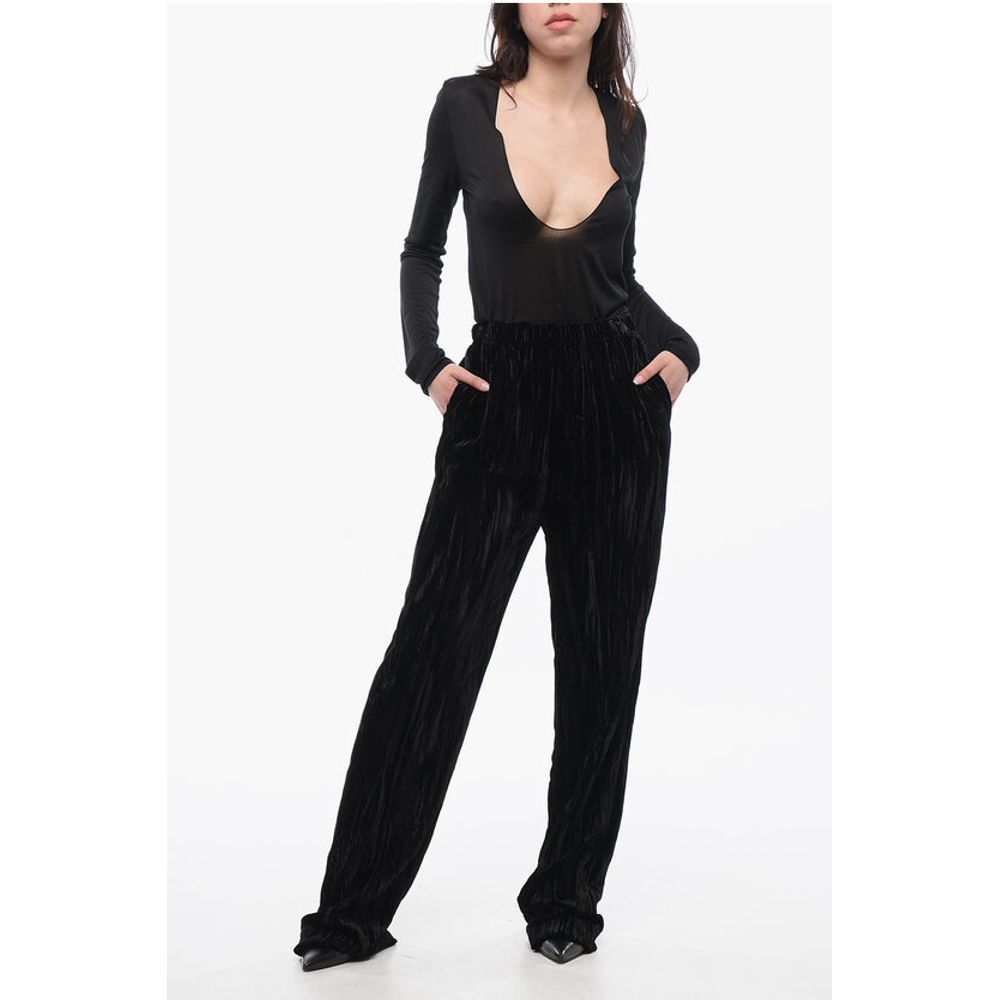 Balenciaga Velvet Flared Pants