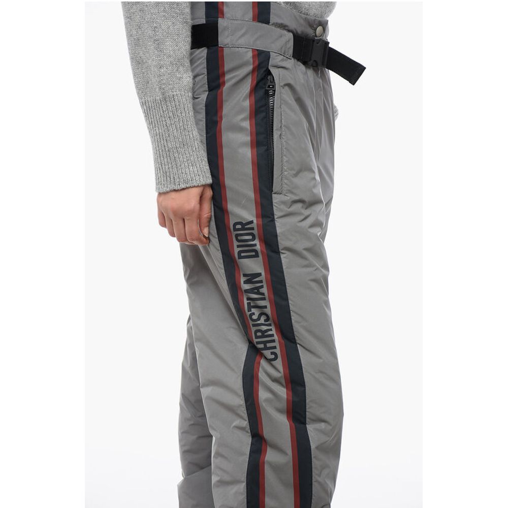 Dior Glittery Ski Pants with Side Logoed Print