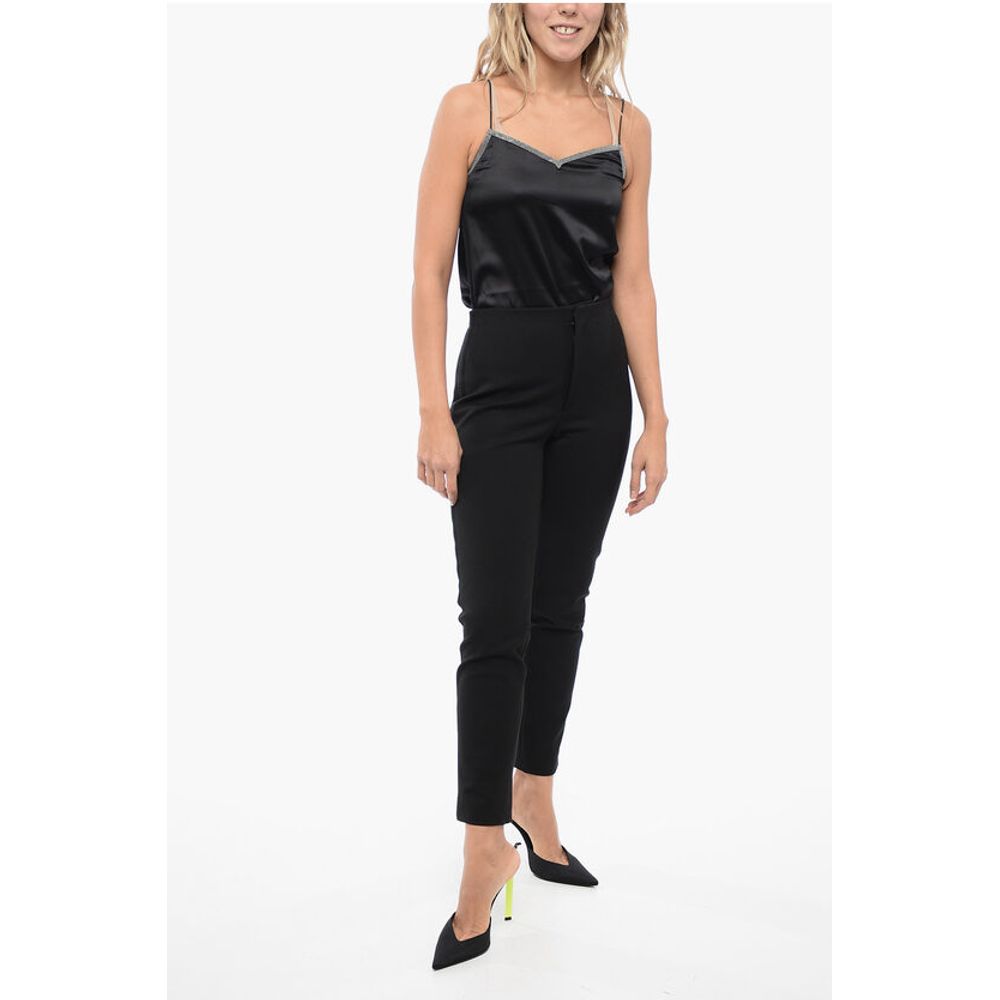 Dior Stretchy Pants with Embroidered Band