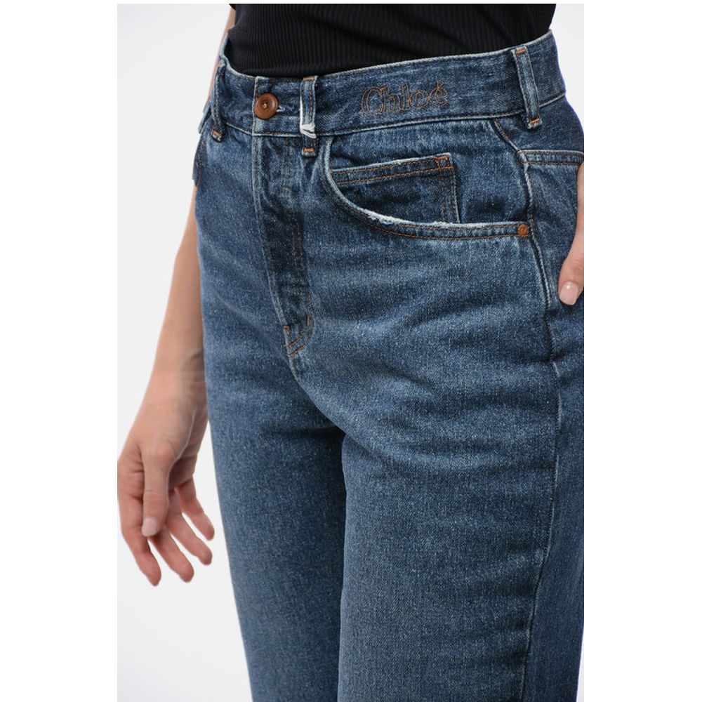 Chloé Cotton Flared Fit Denims 32cm