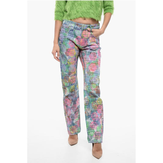 Givenchy Coated Cotton Regular Fit Denims with Zips 17cm