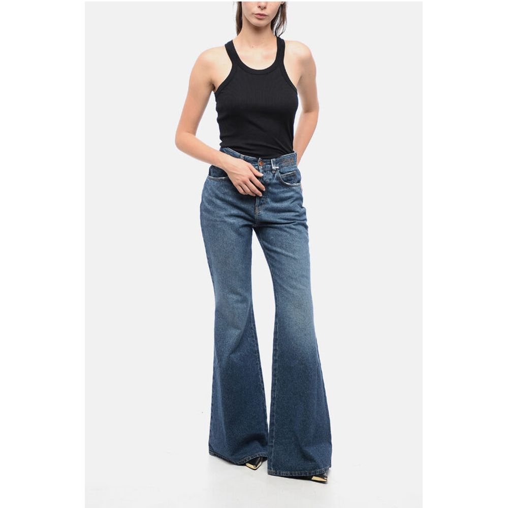 Chloé Cotton Flared Fit Denims 32cm