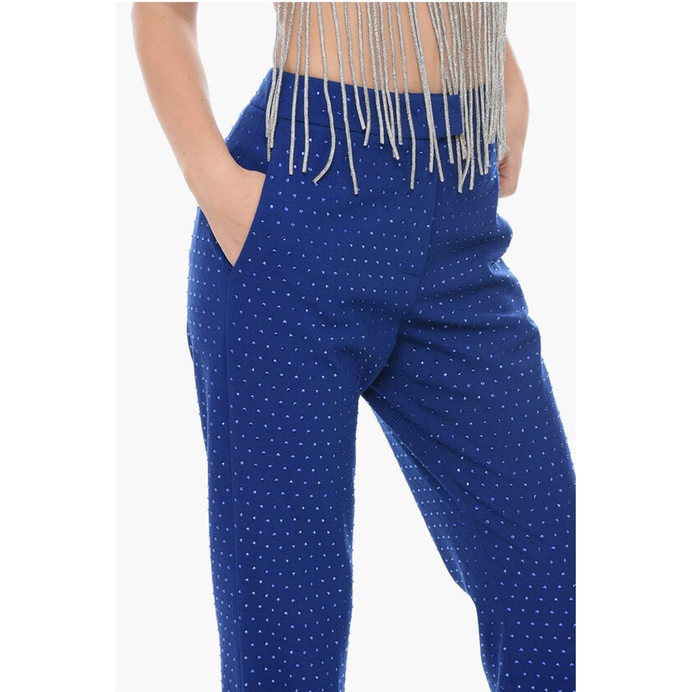 The Andamane Straight-Fit Pants with Swarovski Application