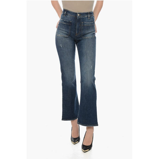 Two Women Two Men Flared GERBERA Denims with Patch Pockets 23cm