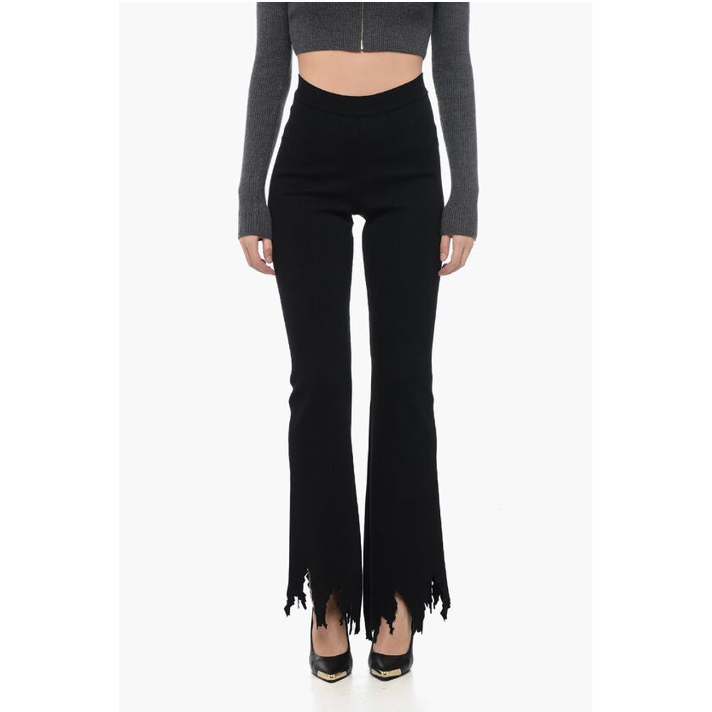 J.W.Anderson Stretchy High Waist Pants with Laser-Cut