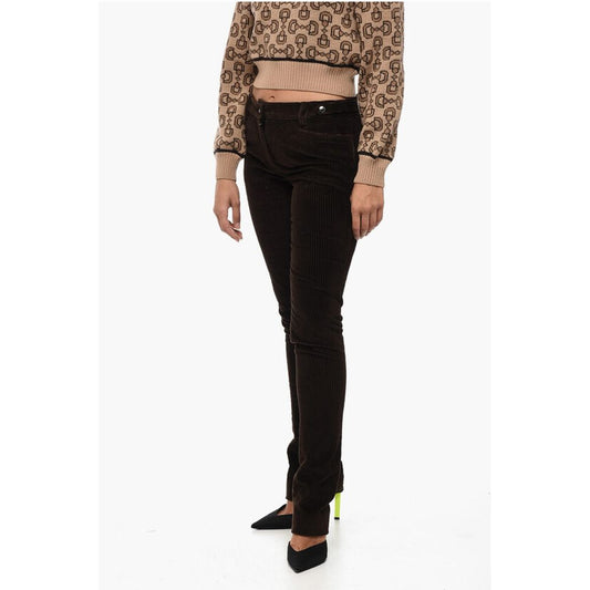 Dolce & Gabbana Corduroy Bootcut Pants with Belt Loops