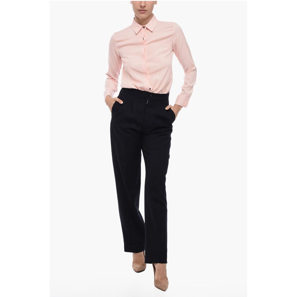 Maison Margiela Pleated High-Waisted Wool Pants