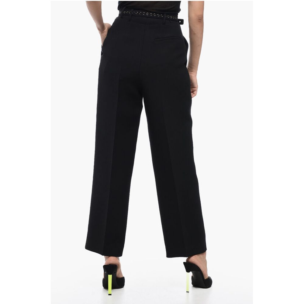 Dior Pleated High-Waisted Wool Pants