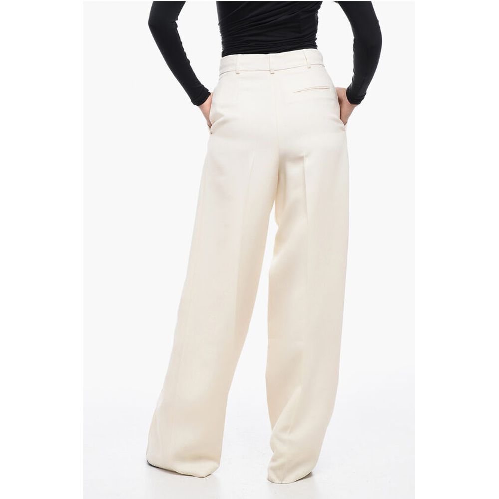 Dior Pleated High-Waisted Wool Pants