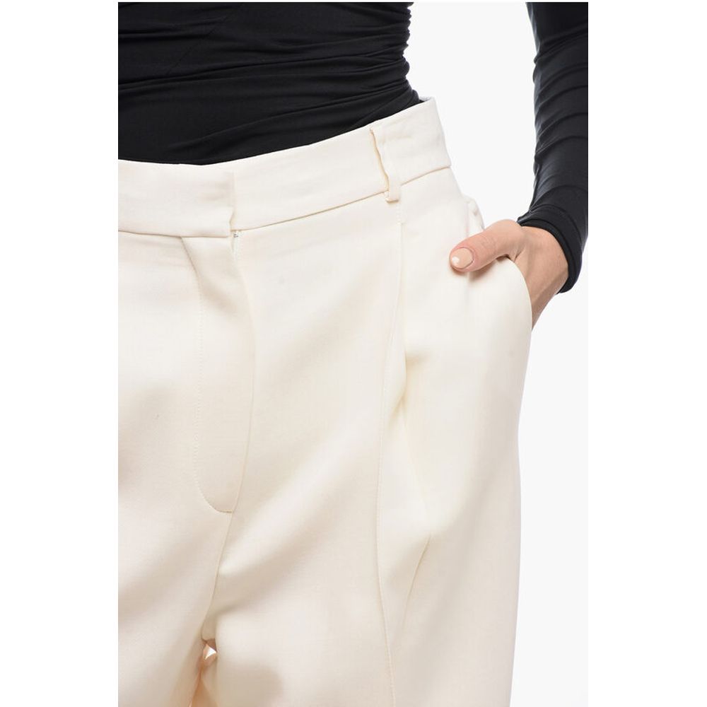 Dior Pleated High-Waisted Wool Pants