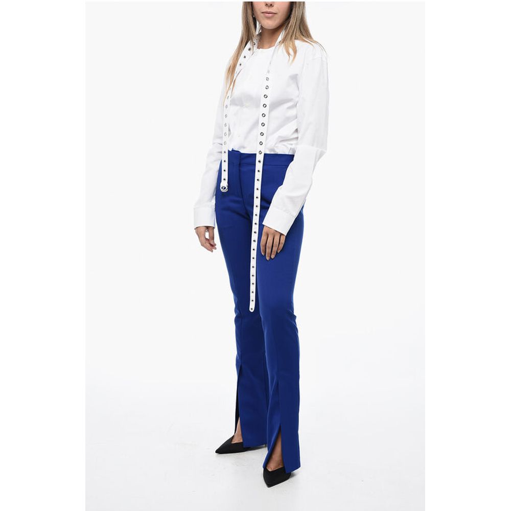 Off-White Slim Fit TECH DRILL Pants With Bottom Slits