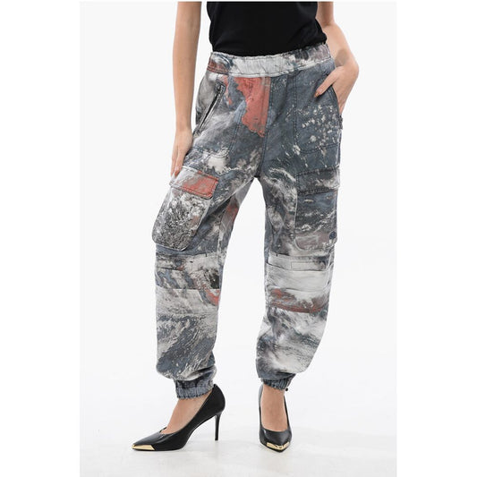 Diesel RED TAG Camouflage P-MIRT-CMF Cargo Pants with Drawstring Wa