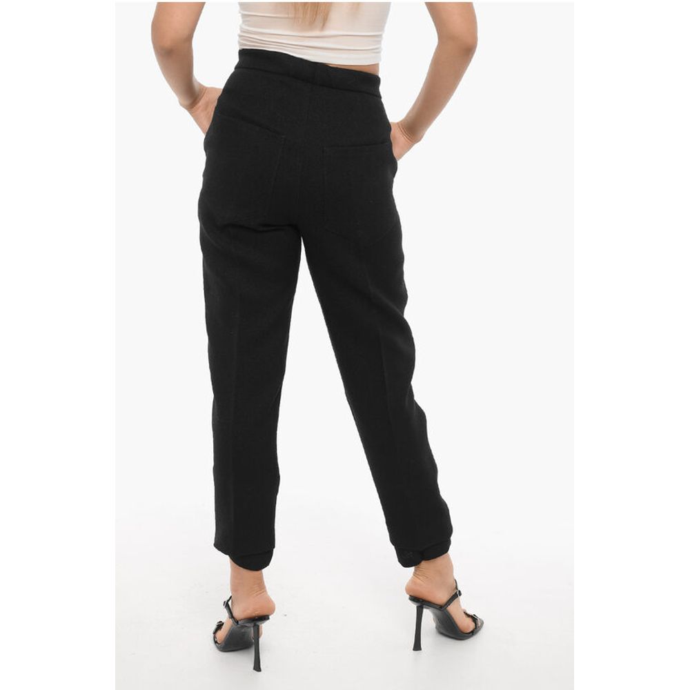 Setchu High Waist Virgin Wool Straight Leg Pants