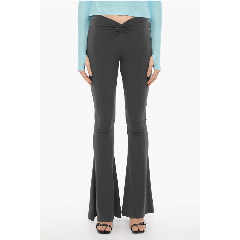 The Andamane Stretch Fabric Bootcut Pants with Elastic Waistband