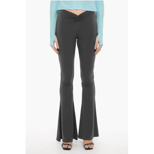 The Andamane Stretch Fabric Bootcut Pants with Elastic Waistband