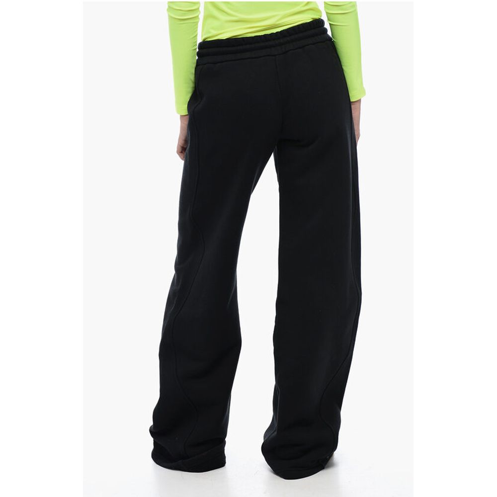 Off-White Brushed Cotton Straight Fit ROUND Joggers