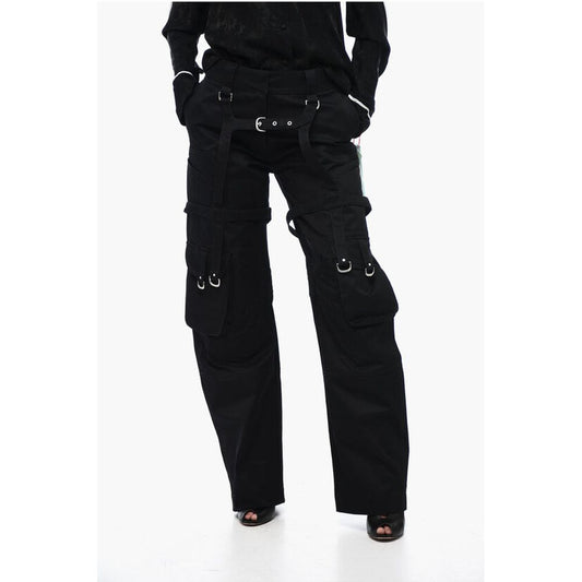Off-White Oversized Cargo Pants with Buckle Detail