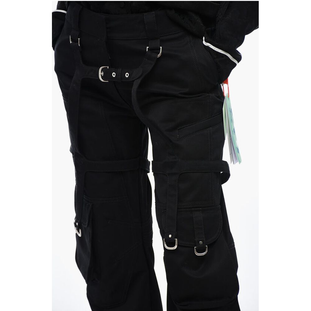 Off-White Oversized Cargo Pants with Buckle Detail