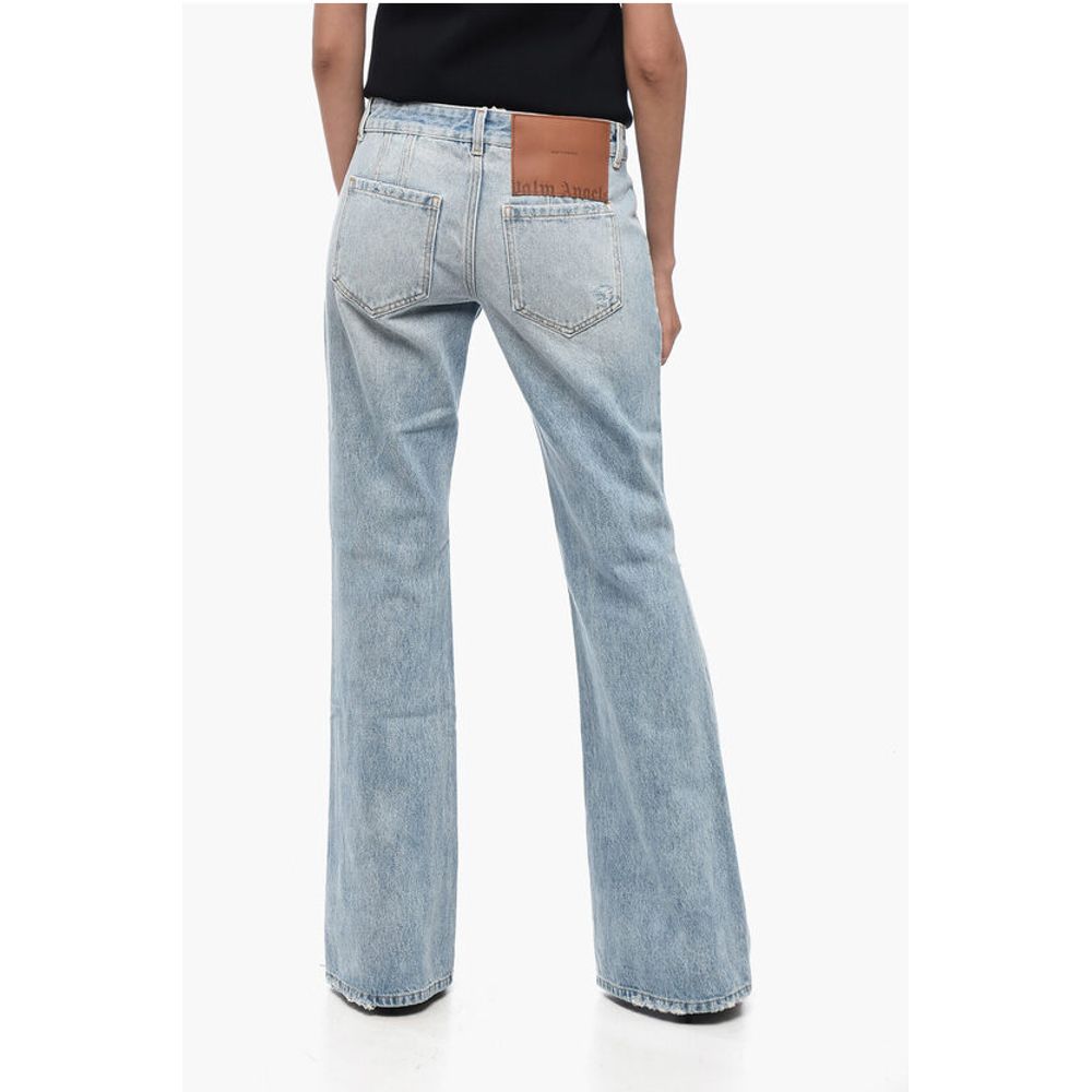 Palm Angels Light Washed Bootcut Fit Denims 29 cm