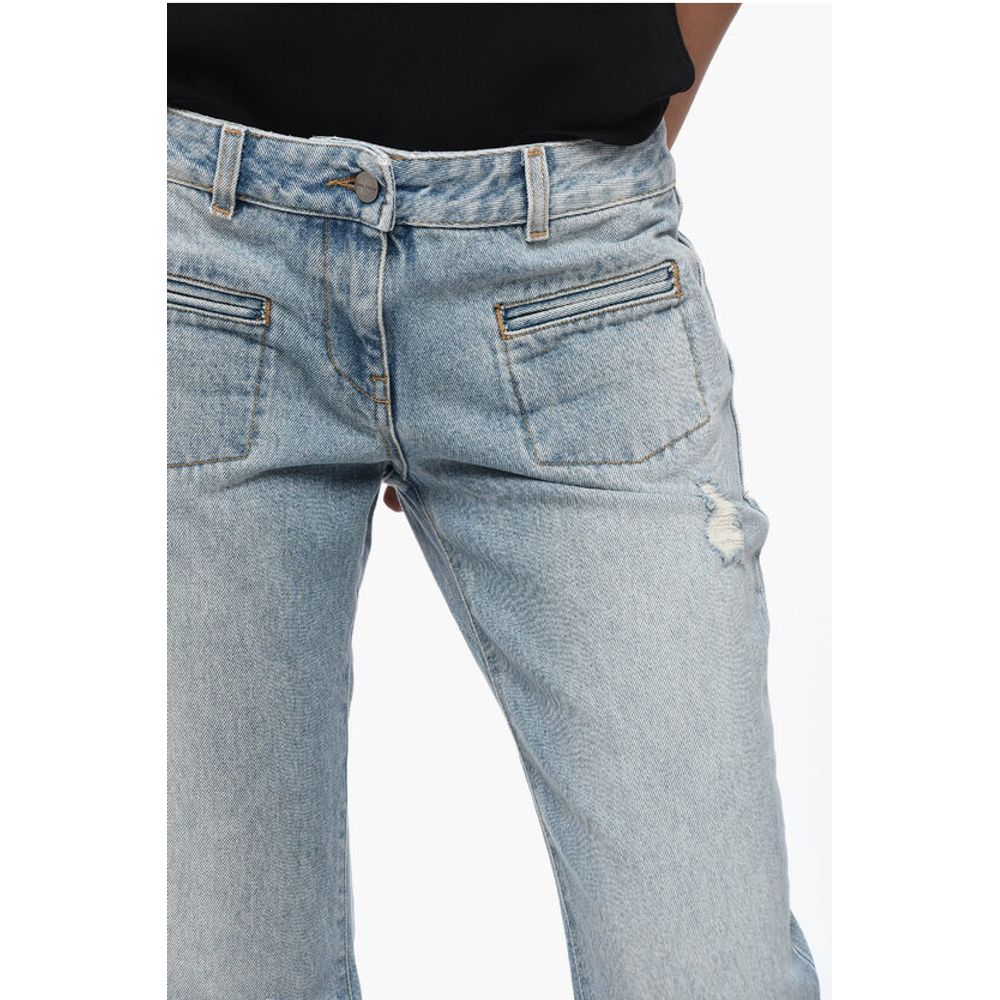 Palm Angels Light Washed Bootcut Fit Denims 29 cm