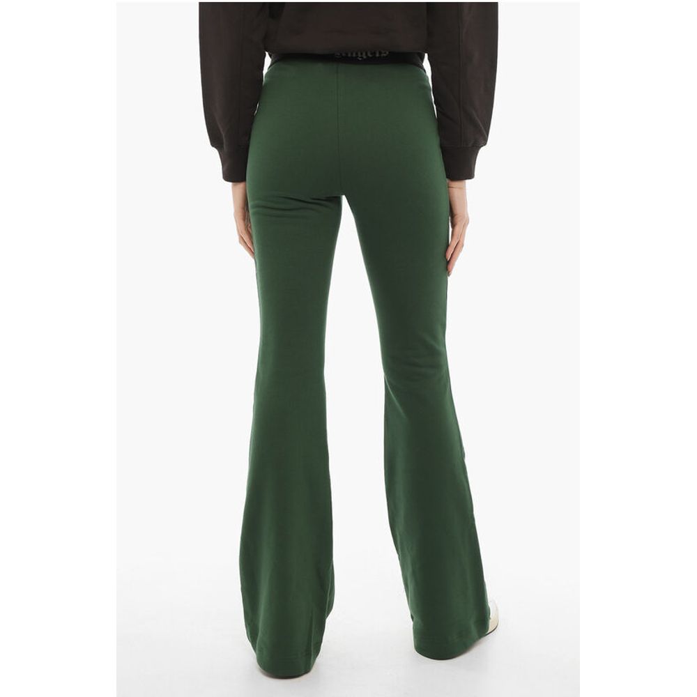 Palm Angels Flared Sweat Pants with Logoed Elastic Band