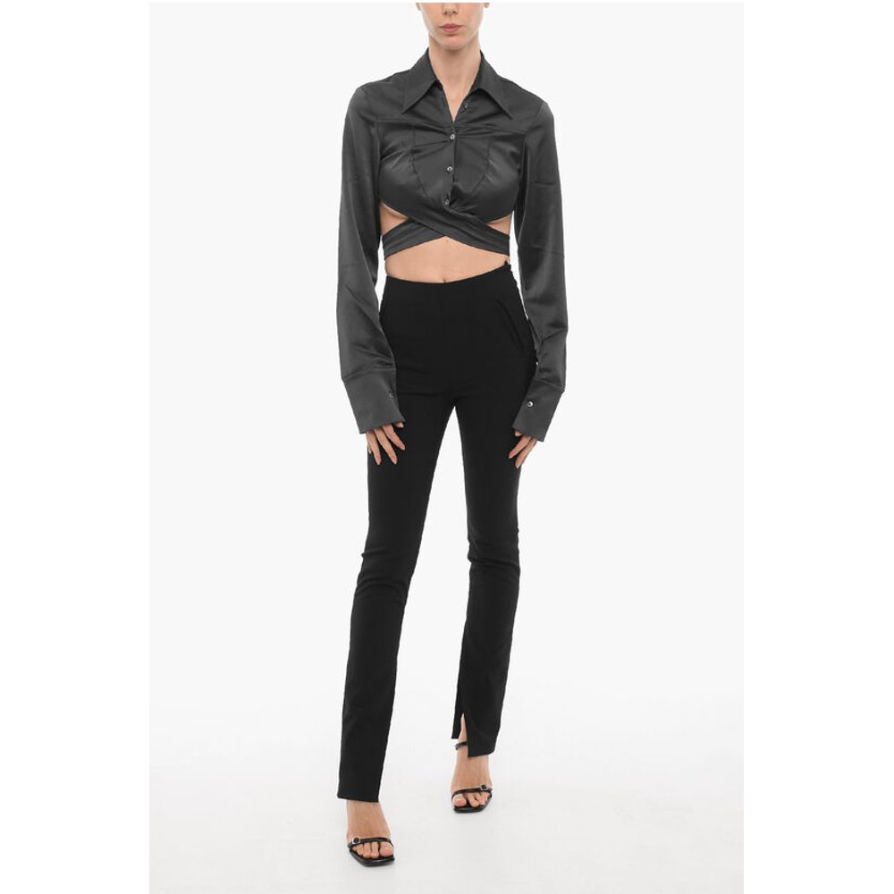 Ambush Solid Color Pants with Ankle Slit