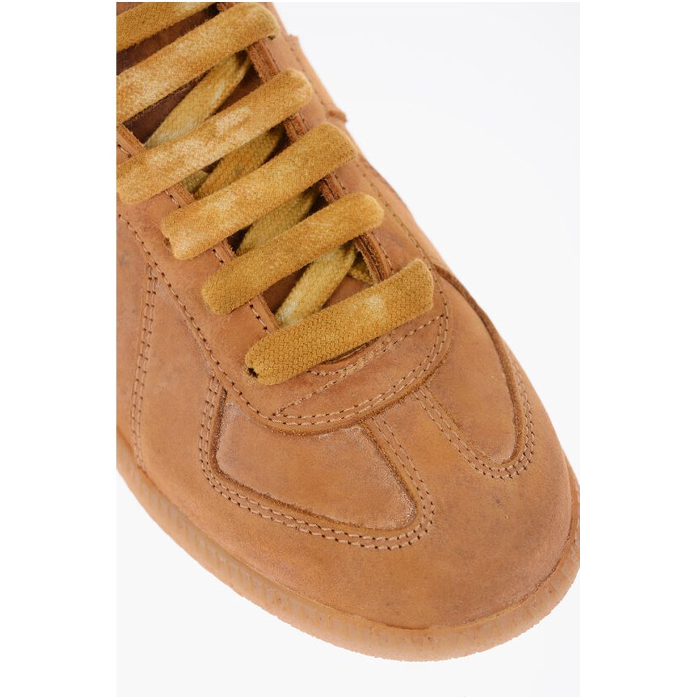 Maison Margiela MM22 Lace-up Sneakers with Visible Stitching