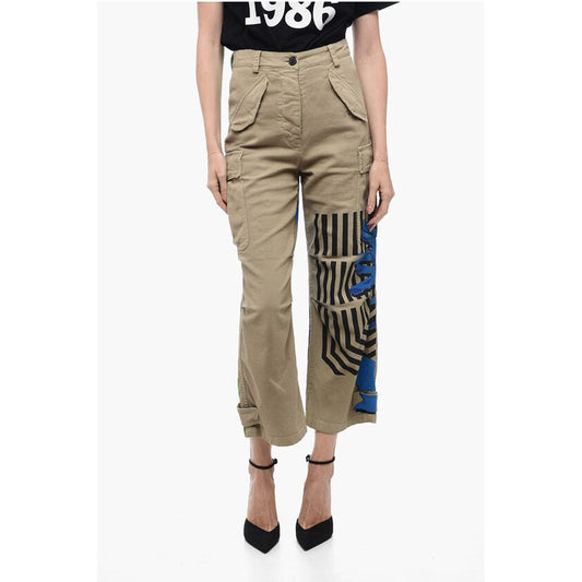 Dior Cargo Pants with FLOWER POP Pattern
