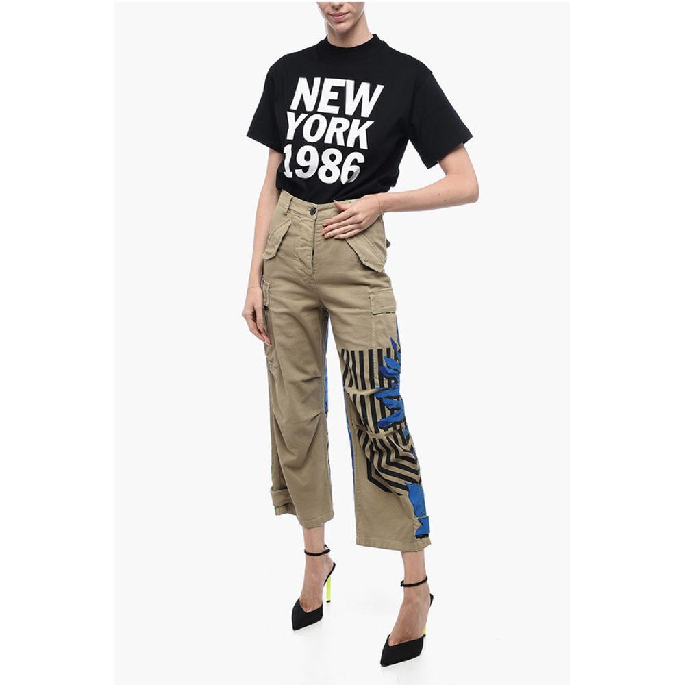 Dior Cargo Pants with FLOWER POP Pattern