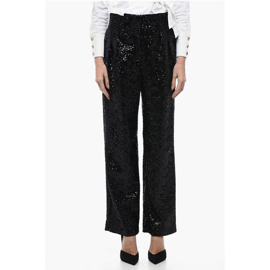 In The Mood For Love Sequined CLYDE Pants with Wide Leg