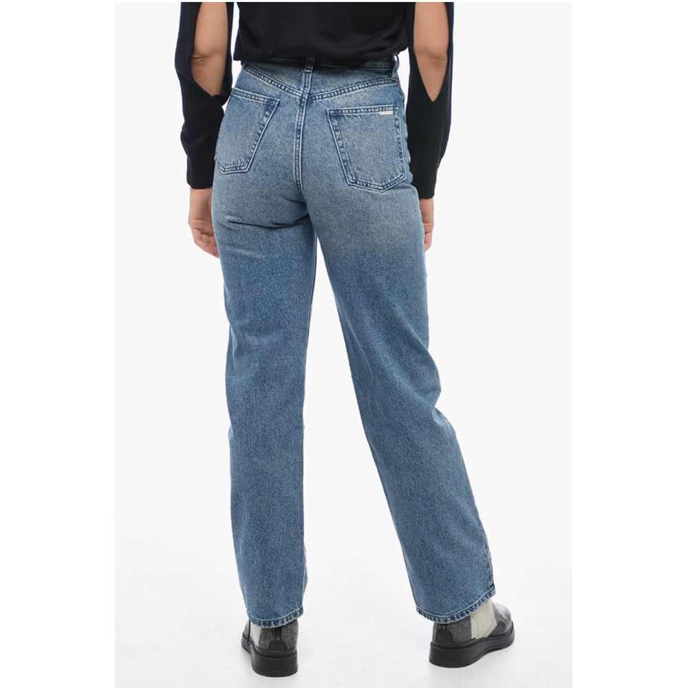 Michael Kors Straight-leg Denims with Distressed Detail