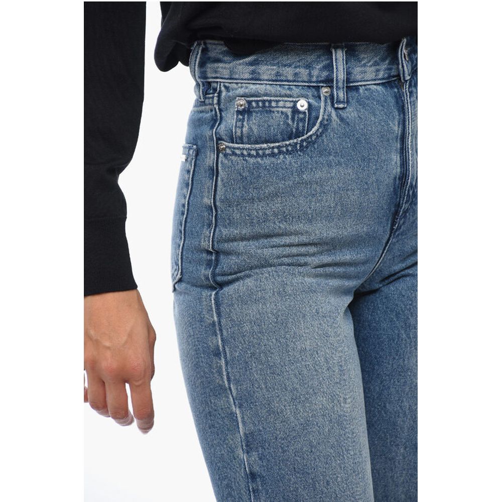 Michael Kors Straight-leg Denims with Distressed Detail
