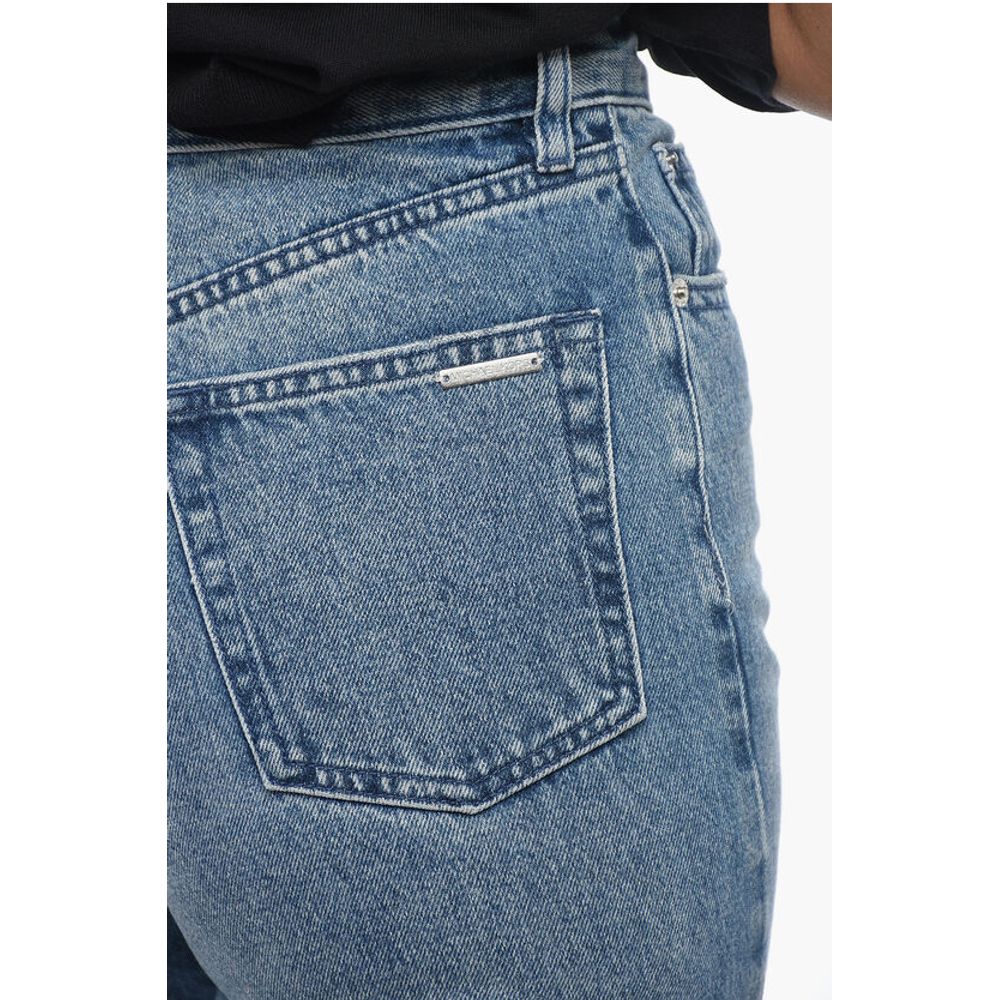 Michael Kors Straight-leg Denims with Distressed Detail