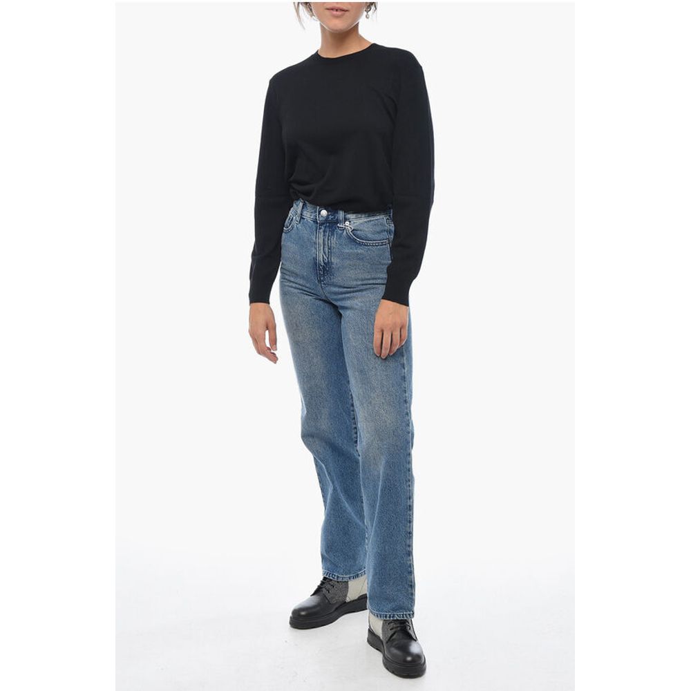 Michael Kors Straight-leg Denims with Distressed Detail
