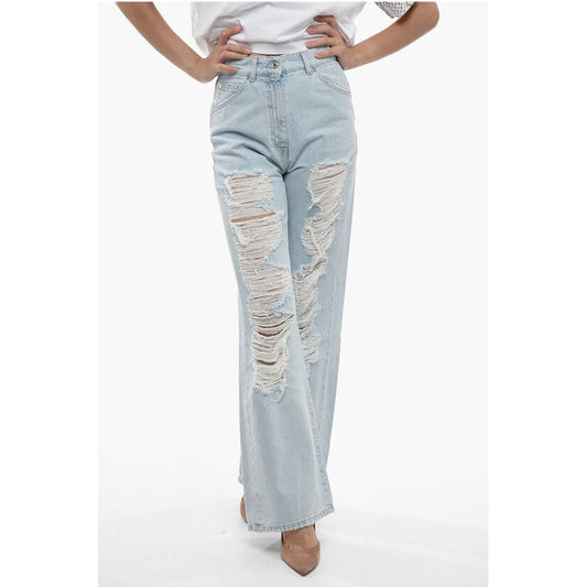 MSGM Boyfriend Fit Distressed Denims 28cm