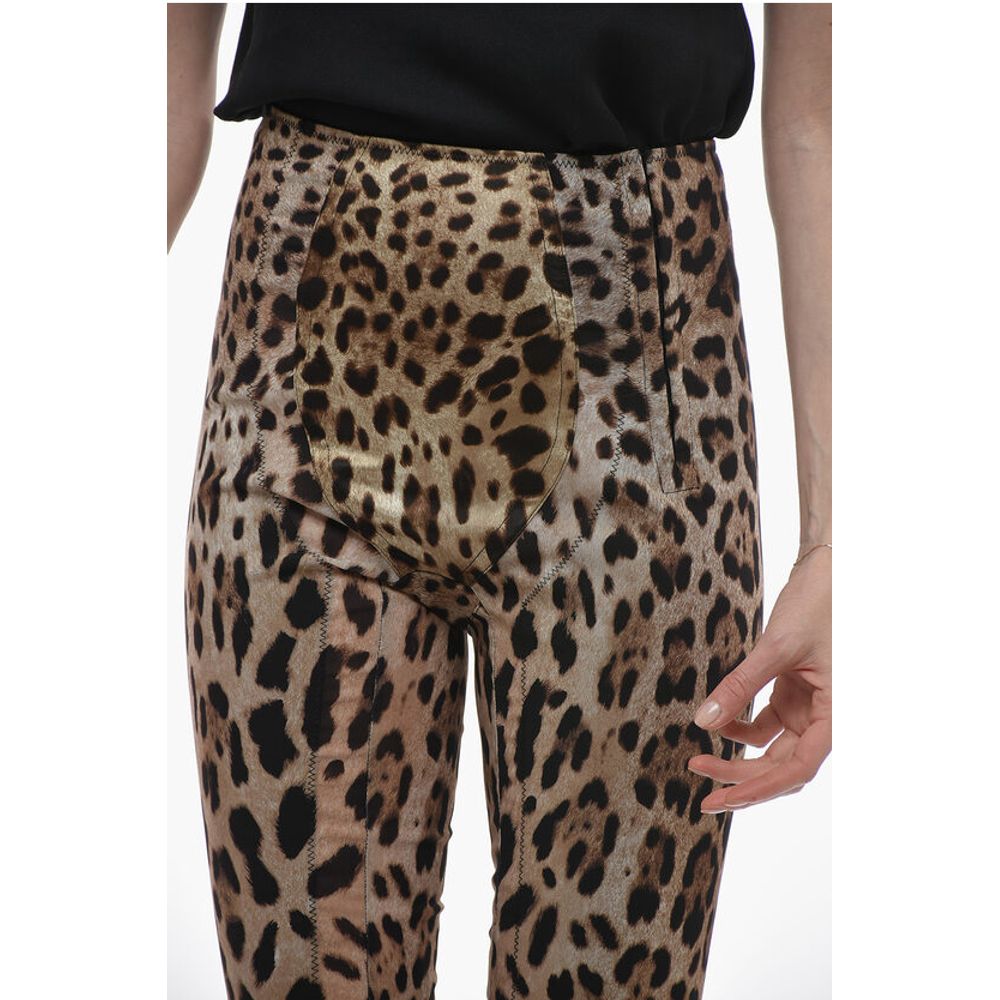 Dolce & Gabbana Animal Patterned Skinny Fit Pants