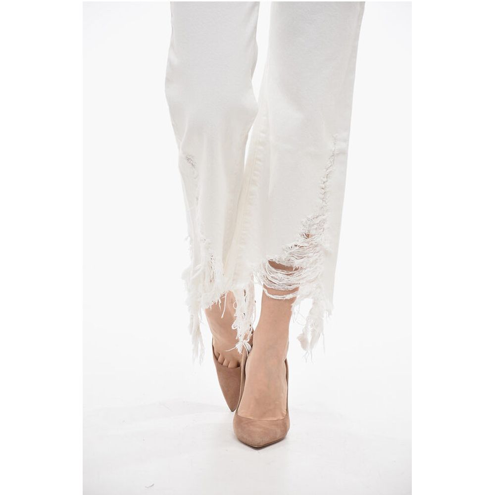 Stella McCartney Cropped Fit Denims with Distressed Bottom 24cm