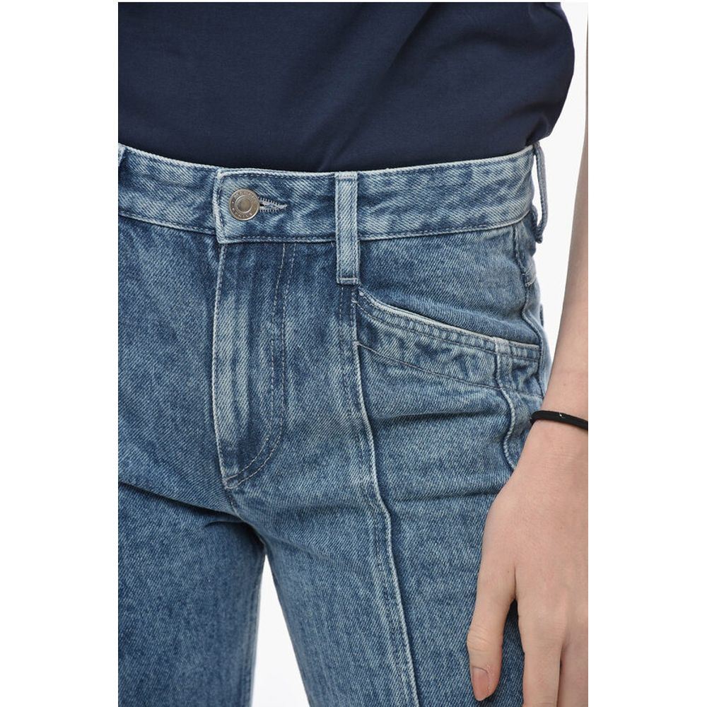Isabel Marant ETOILE Stone Washed SULANOA Denims with Vertical Stitchings