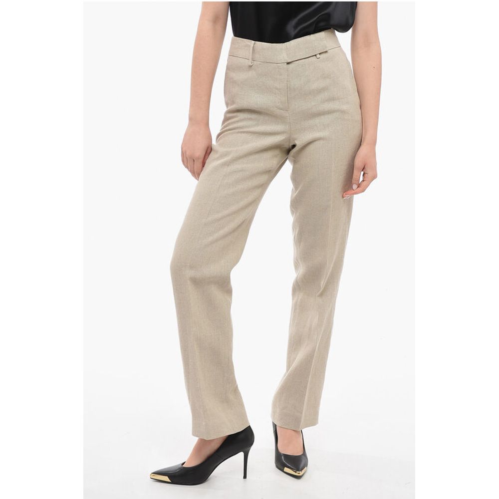 Michael Kors Hopsack Cotton Wide-leg Pants