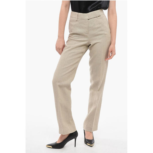 Michael Kors Hopsack Cotton Wide-leg Pants