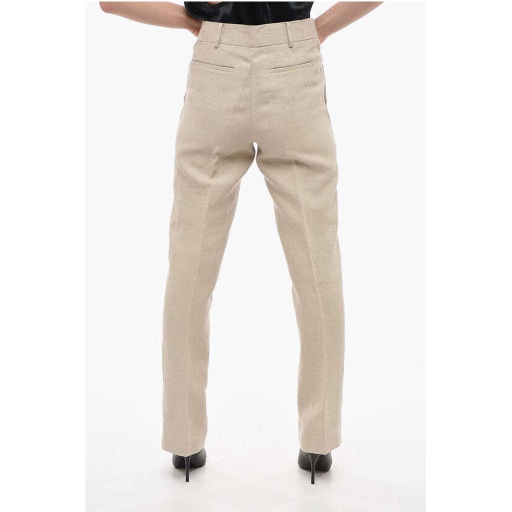 Michael Kors Hopsack Cotton Wide-leg Pants
