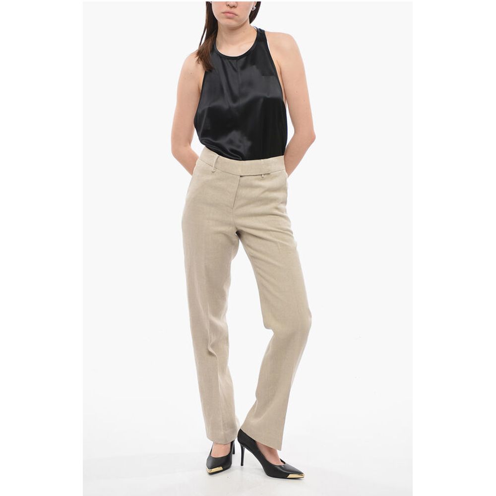 Michael Kors Hopsack Cotton Wide-leg Pants